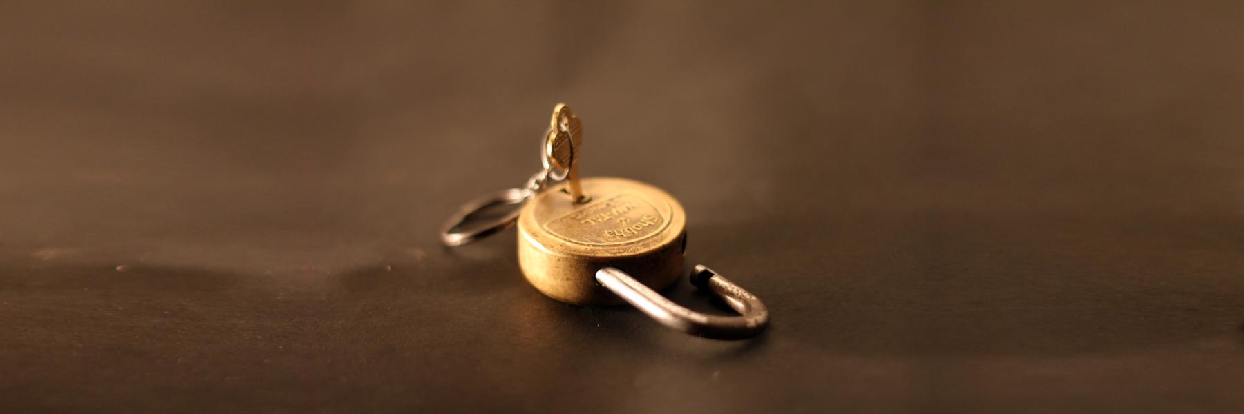Lock and key image