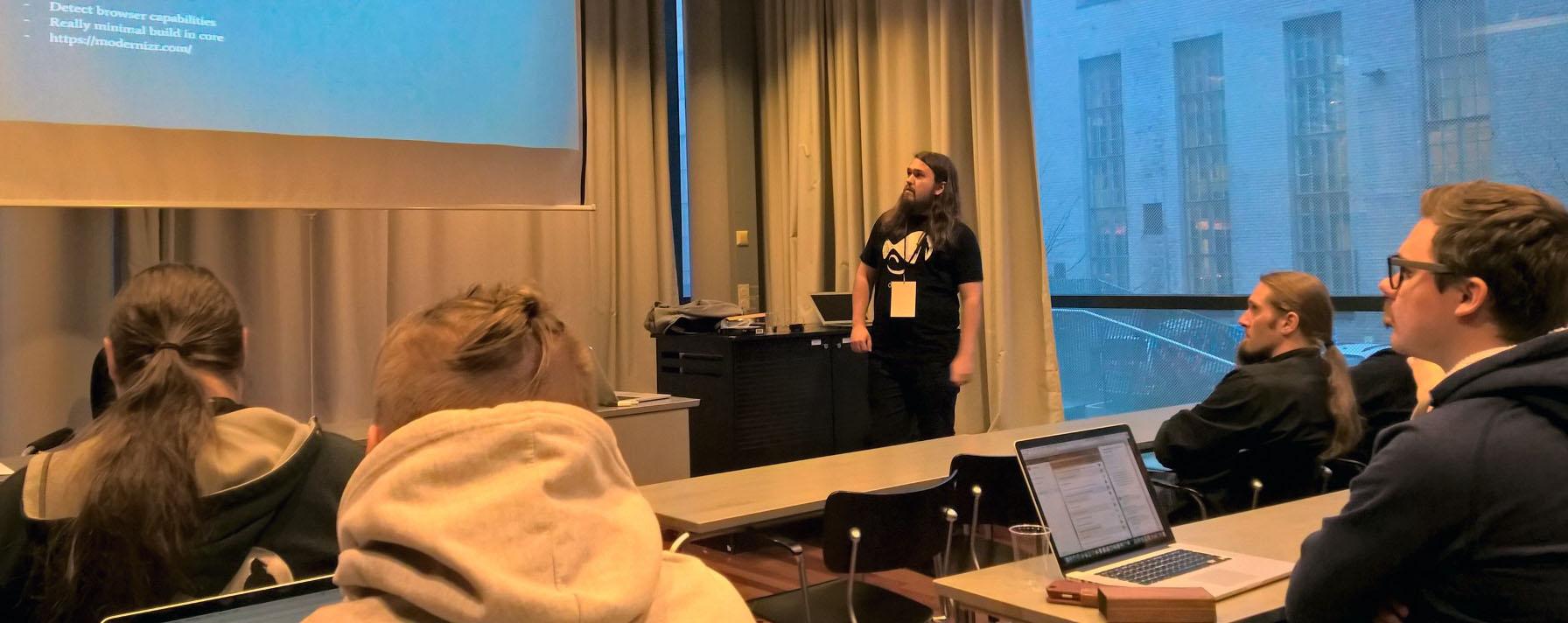 Tuomas Lannes at DrupalCamp Helsinki 2015