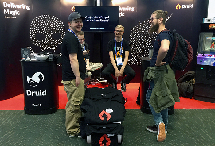 Druid booth at DrupalCon Dublin