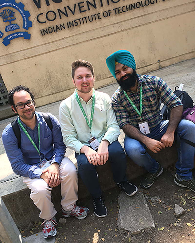 Lauri Eskola outside the DrupalCon Asia 2016 venue