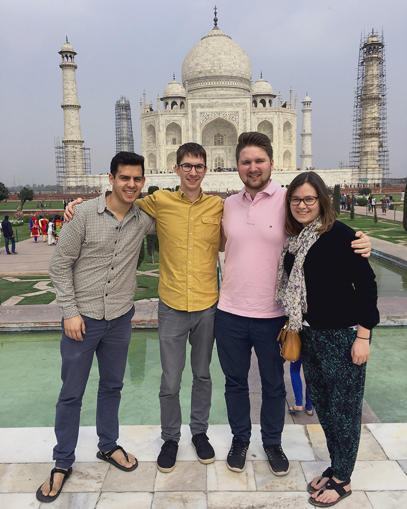 Lauri Eskola visiting Taj Mahal after DrupalCon Asia 2016