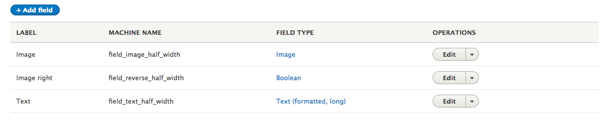 Paragraph fields