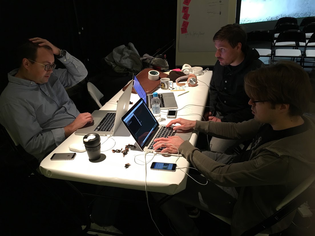 Yle Uutiset's team working on "The Beef"