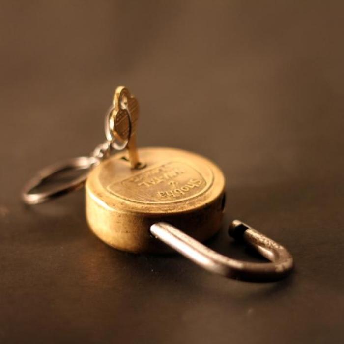 Lock and key image