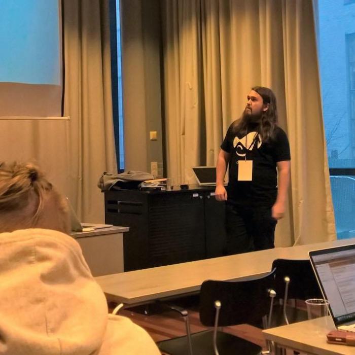 Tuomas Lannes at DrupalCamp Helsinki 2015