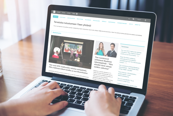 Yle website screenshot