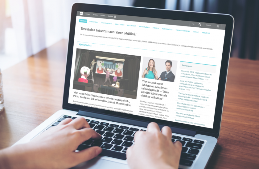 Yle website screenshot