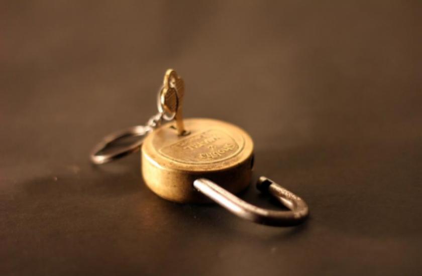 Lock and key image