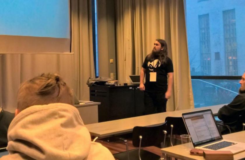 Tuomas Lannes at DrupalCamp Helsinki 2015